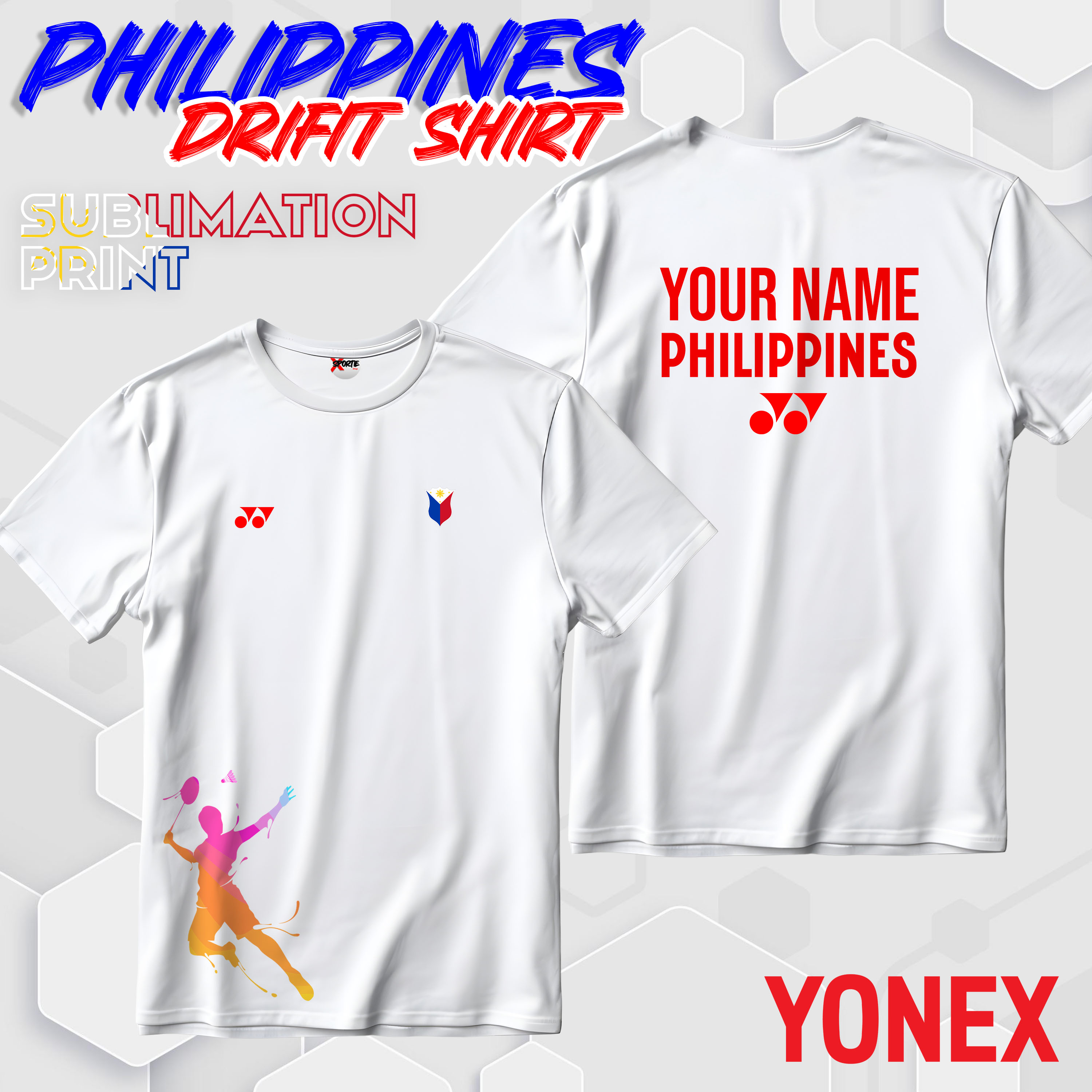 Badminton Dr-fit Shirt YONEX Philippines Team Lazada PH