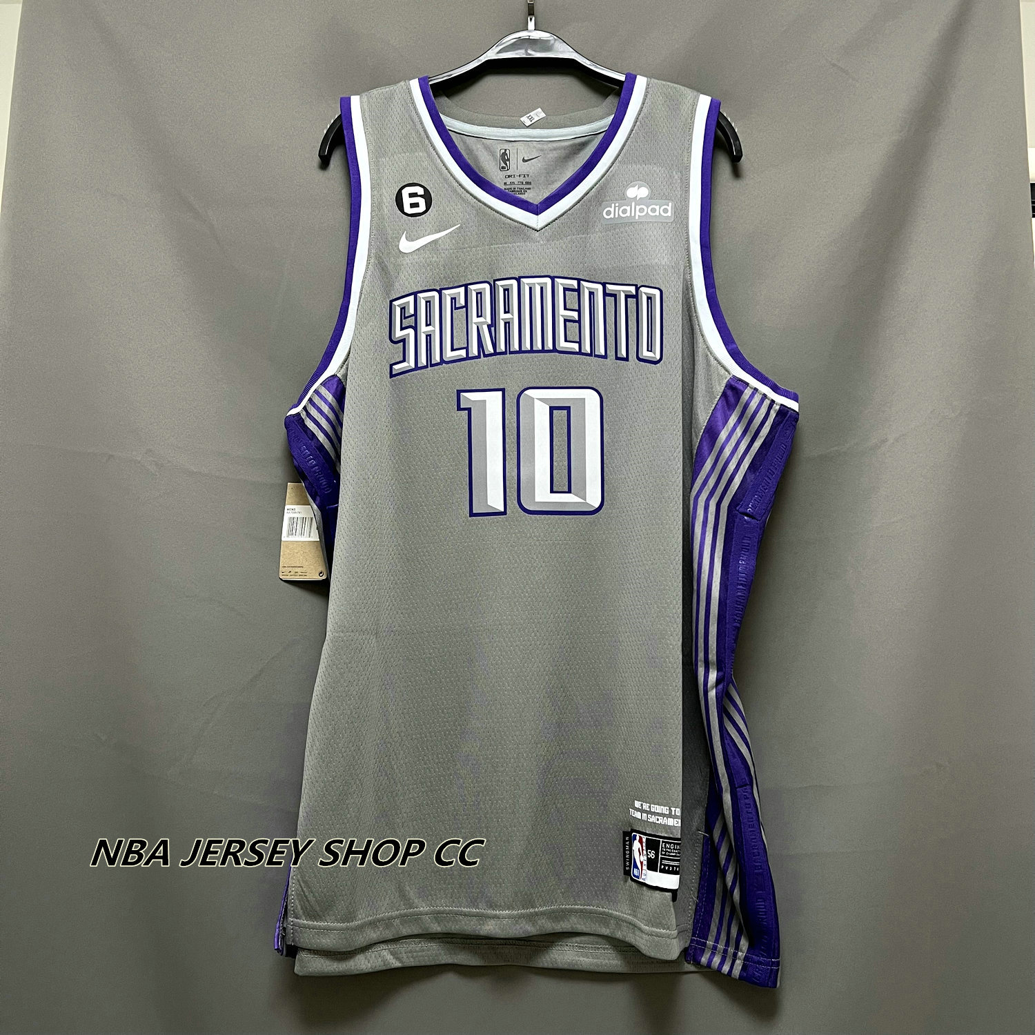 2023/24 Kings SABONIS #10 Black NBA Jerseys 热压