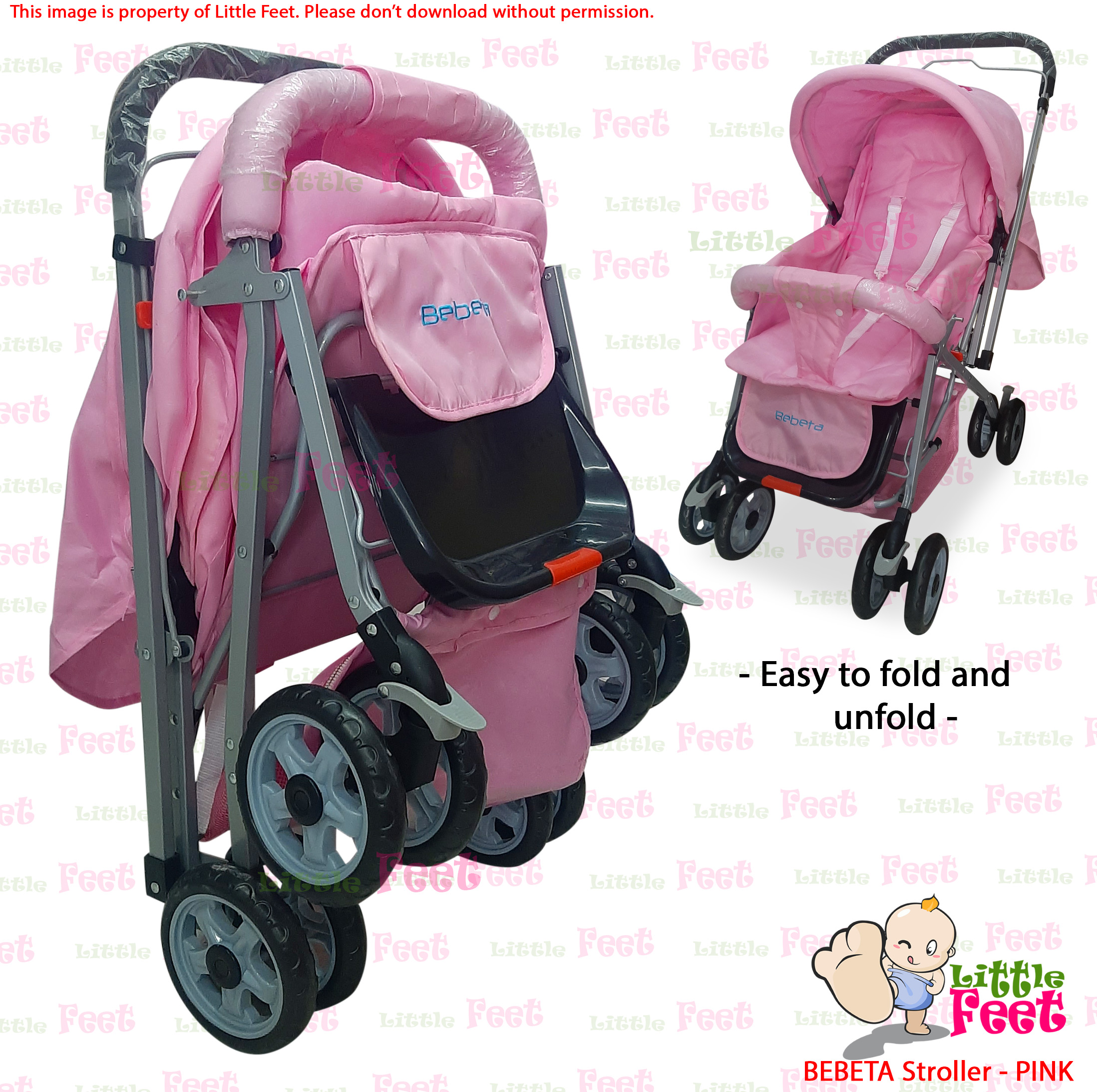 bebeta stroller pink