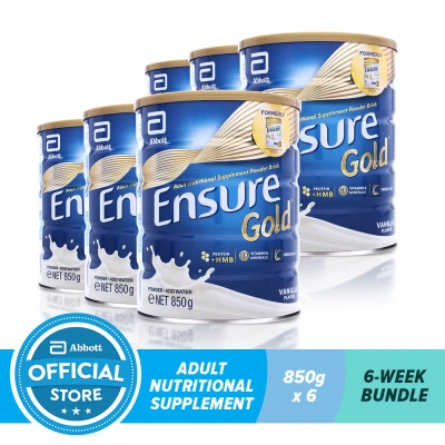 Ensure Gold HMB Vanilla 850G For Adult Nutrition Bundle of 6
