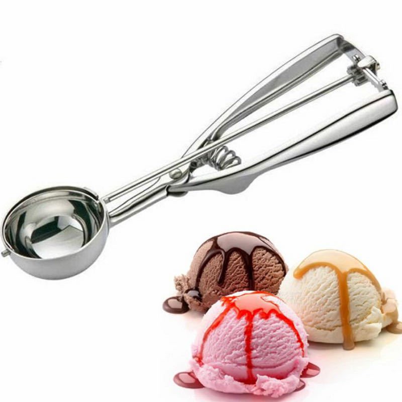 6cm Stainless steel ice cream scoop/spoons,serving spoon,round/balls