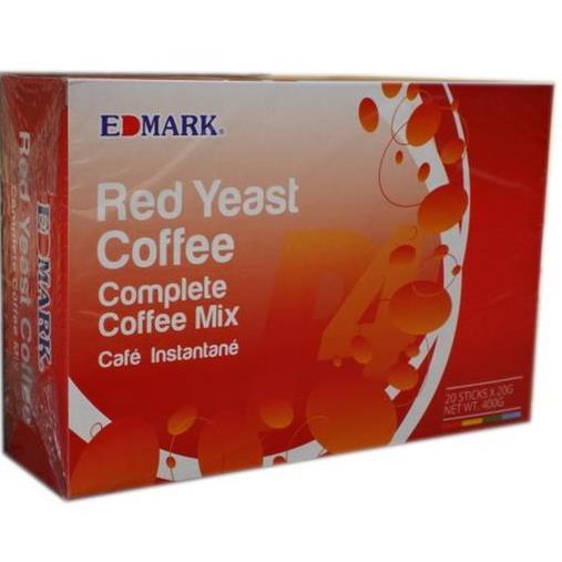 Edmark Red Yeast Coffee 20g Sachet Box of 20s review and price