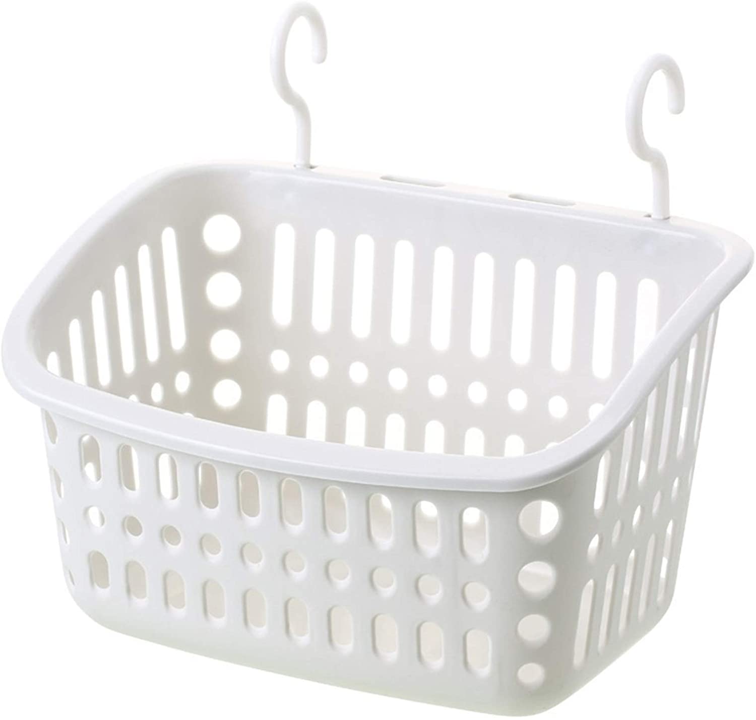 ESCG Bathroom hanging basket toilet plastic bath storage basket wall