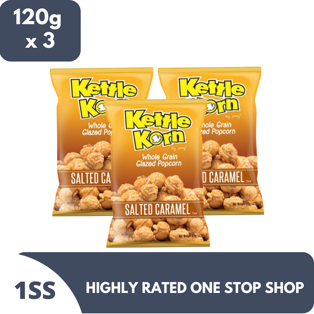 Kettle Korn Popcorn Salted Caramel 120g x 3 Lazada PH