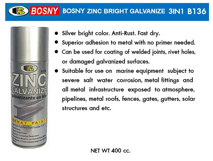 Silver zinc spray paint on sale bunnings