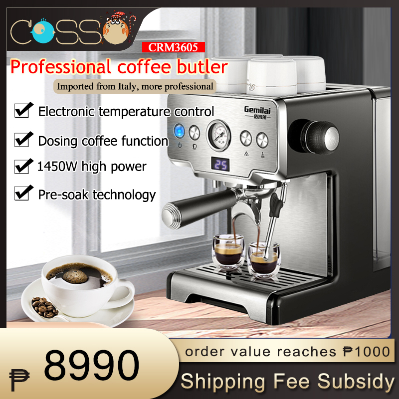 [COD][3 Months Warranty]Gemilai CRM3605 espresso machine 15Bar 58MM ...