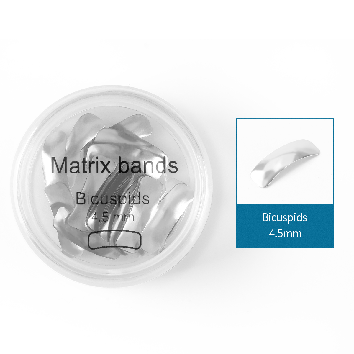 AZDENT Dental Metal Matrices Sectional Contoured Matrix Refill