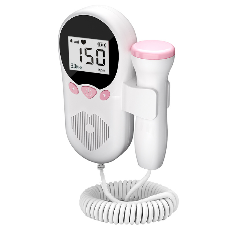 【With Gel】Yunos Fetal Doppler for Pregnant with Gel 250ml Portable