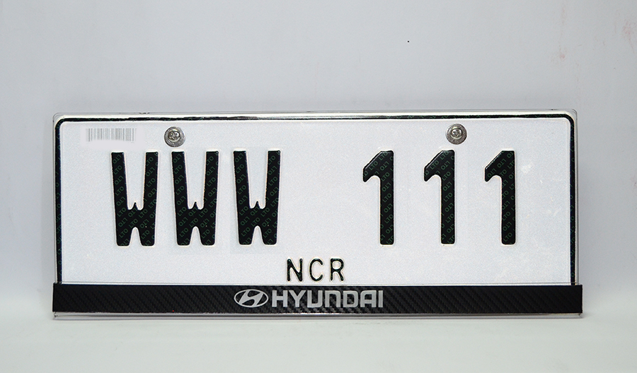 New Generation Hyundai Carbo Fiber Design Car Plate Frame Holder