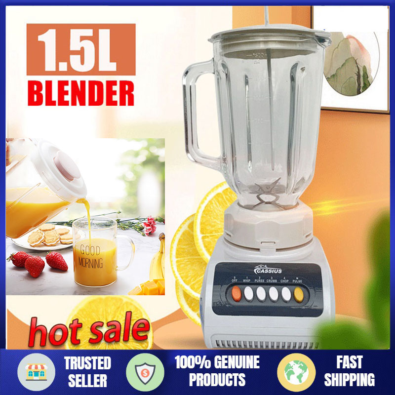 Kitchen Blender with 1.5L Glass Jug 300W MultiFunctional Fruits