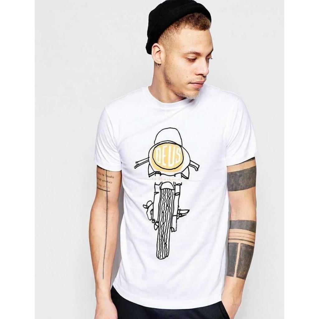 Mens Casual Fashion Deus Ex Machina Frontal Matchless Short Sleeve