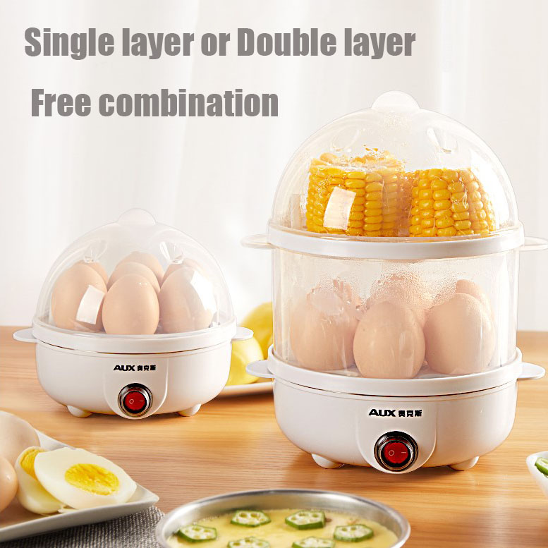 เครื่องต้มไข่ หม้อต้มไข่ เครื่องนึ่งไข่อเนกประสงค์ เครื่องต้มไข่ต้ม 7-14ฟอง ปอกง่าย ร้อนเร็ว นึ่งขวดนมเด็ก นึ่งผัก