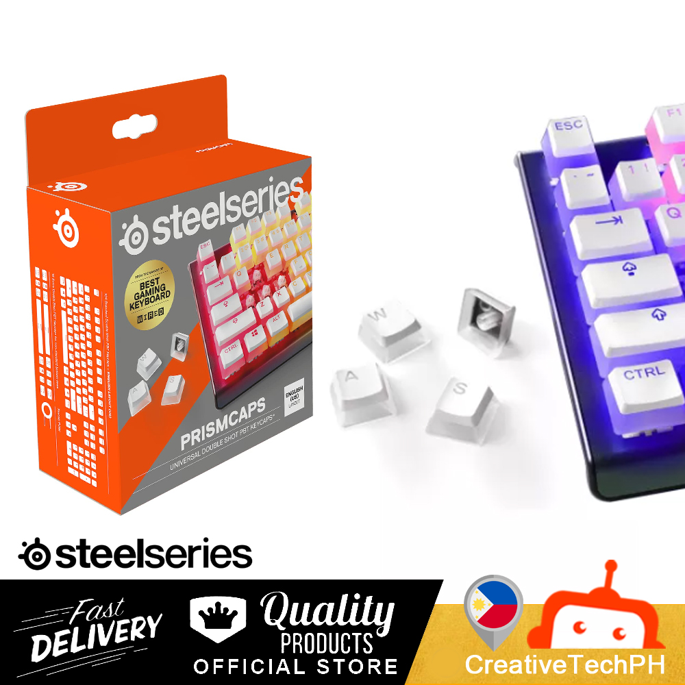 STEELSERIES PUDDING KEYCAPS (60203 WHITE) PROFESSIONAL GAMING KEYBOARD