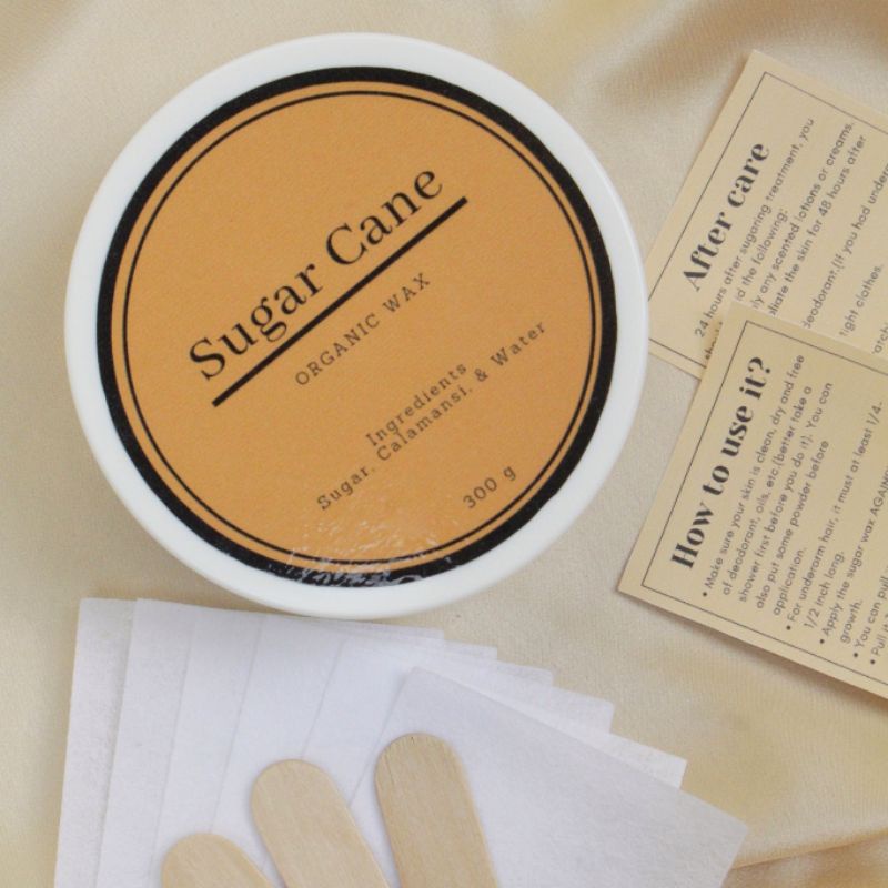 Sugar Cane Wax 300 GRAMS Sugaring kit 100 Allnatural ingredients