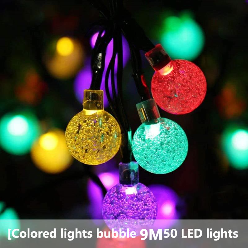 Solar 100 led string fairy light Christmas light with Outdoor ...