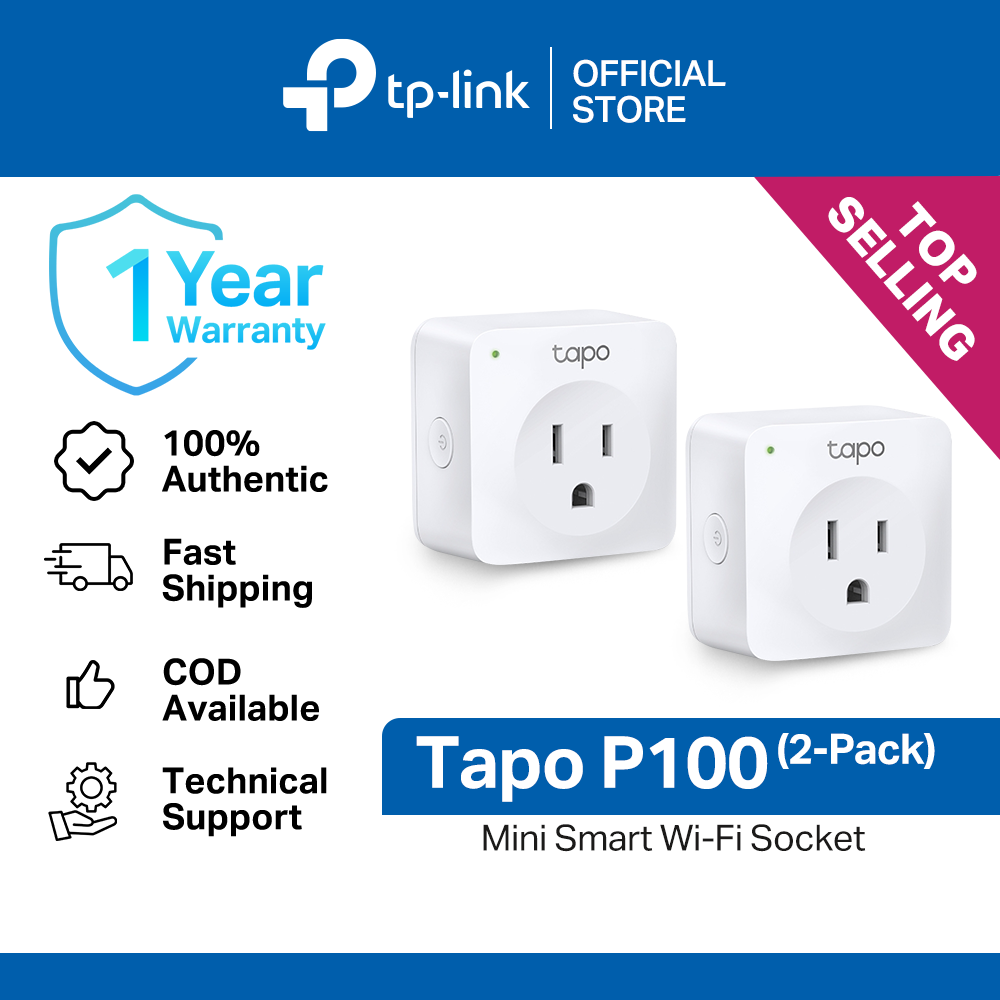 4 x TP Link Tapo P100 Smart Plug WiFi Outlet Voice Control Wireless New 