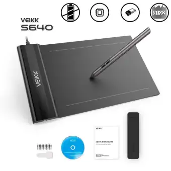 Veikk Graphics Drawing Tablet Drawing Pad Digital Drawing Graphics Tablet S640 Ultra Thin 6x4 Inch Digital Drawing Pen Tablet With 8192 Levels Passive Pen Lazada Ph