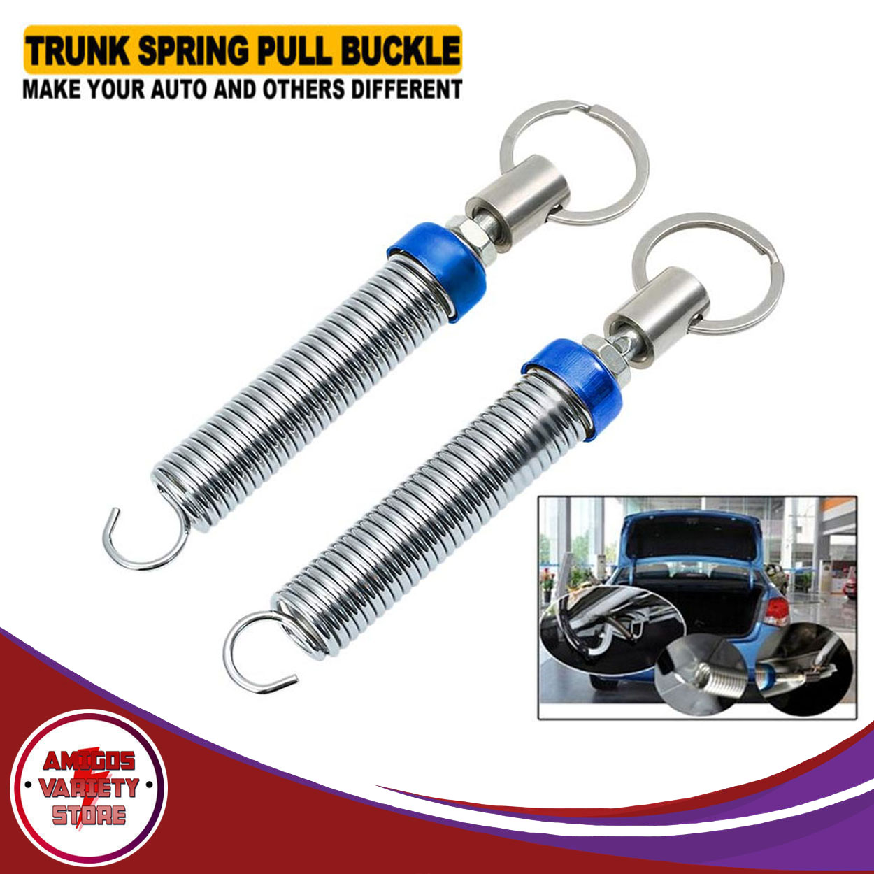 Car Trunk Boot Lid Spring Adjustable Metal Spring Device For