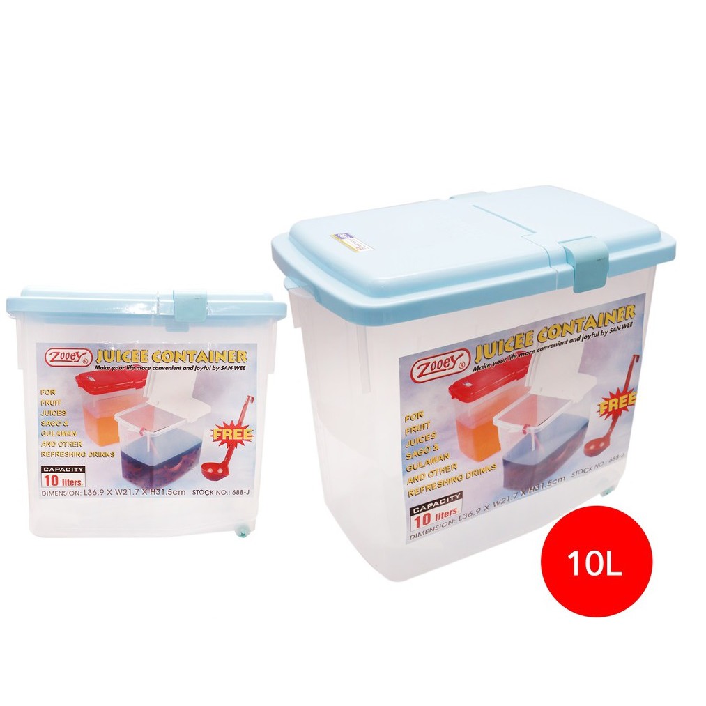 Zooey Juice Container W/ Free Sandok 10 Liters / 688J Lazada PH