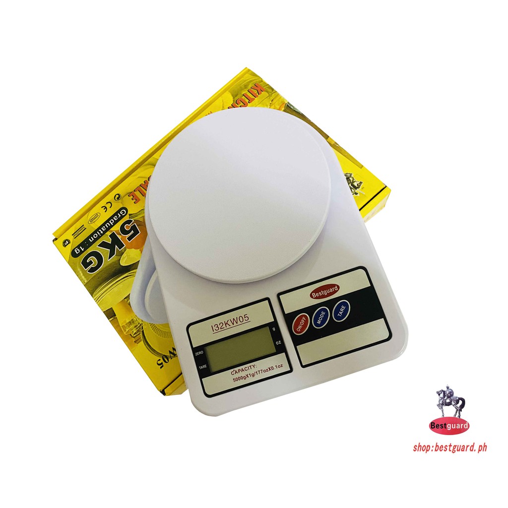 Bestguard I32KW05 High Quality Kitchen Weighing Scale 5kg/1g Kitchen