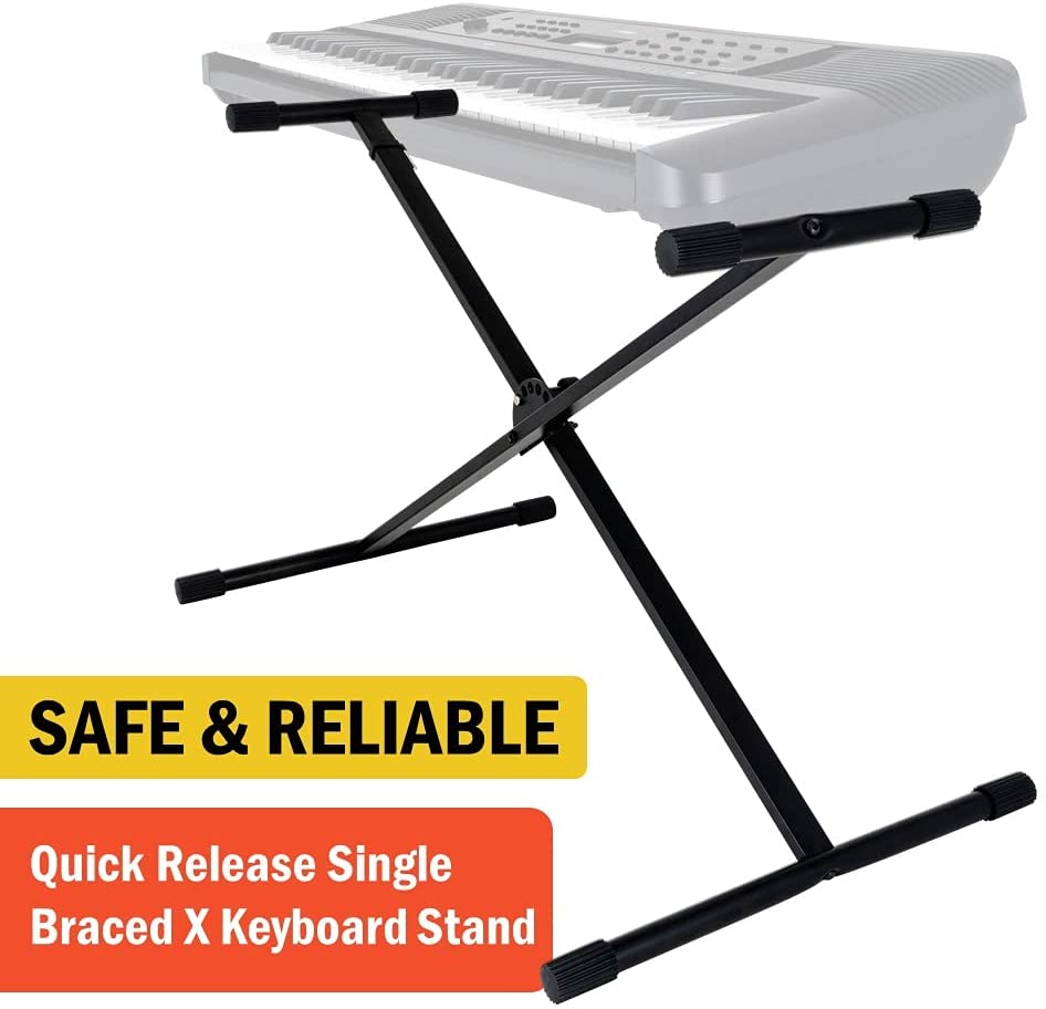 Xtype Keyboard Stand Metal Single Tube Stand Bracket Liftable 54/61/76