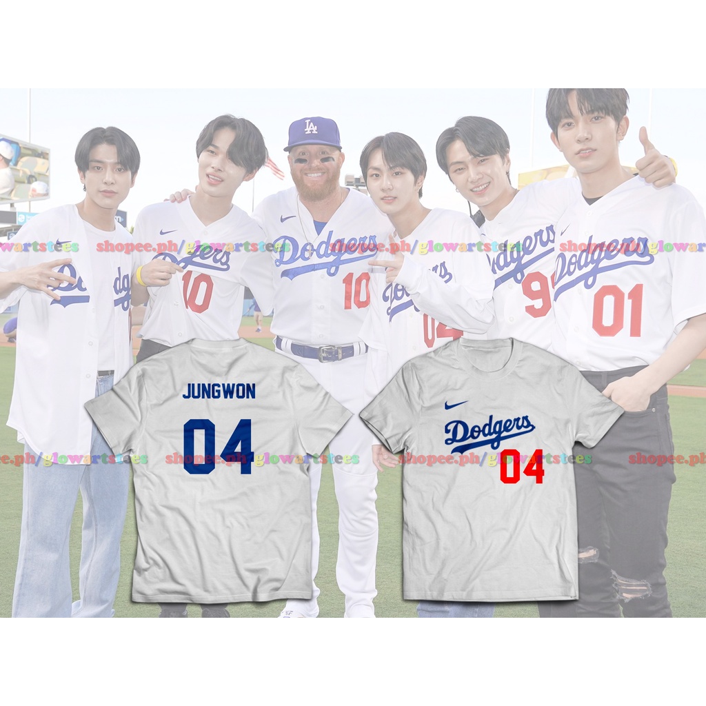 ENHYPEN DODGERS INSPIRED SHIRT + FREEBIES Men's and women's loose