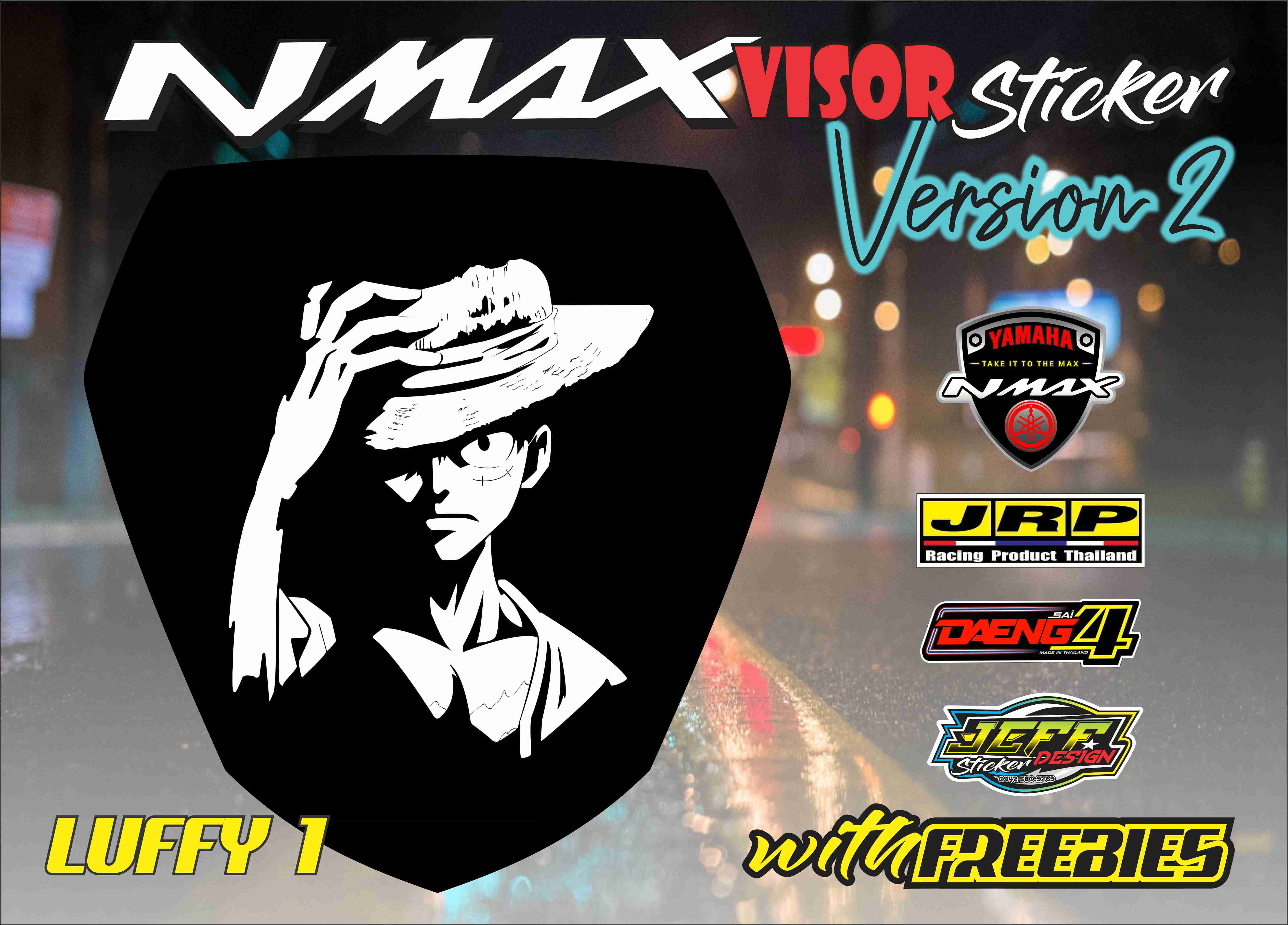 NMAX VISOR STICKER V2 Lazada PH