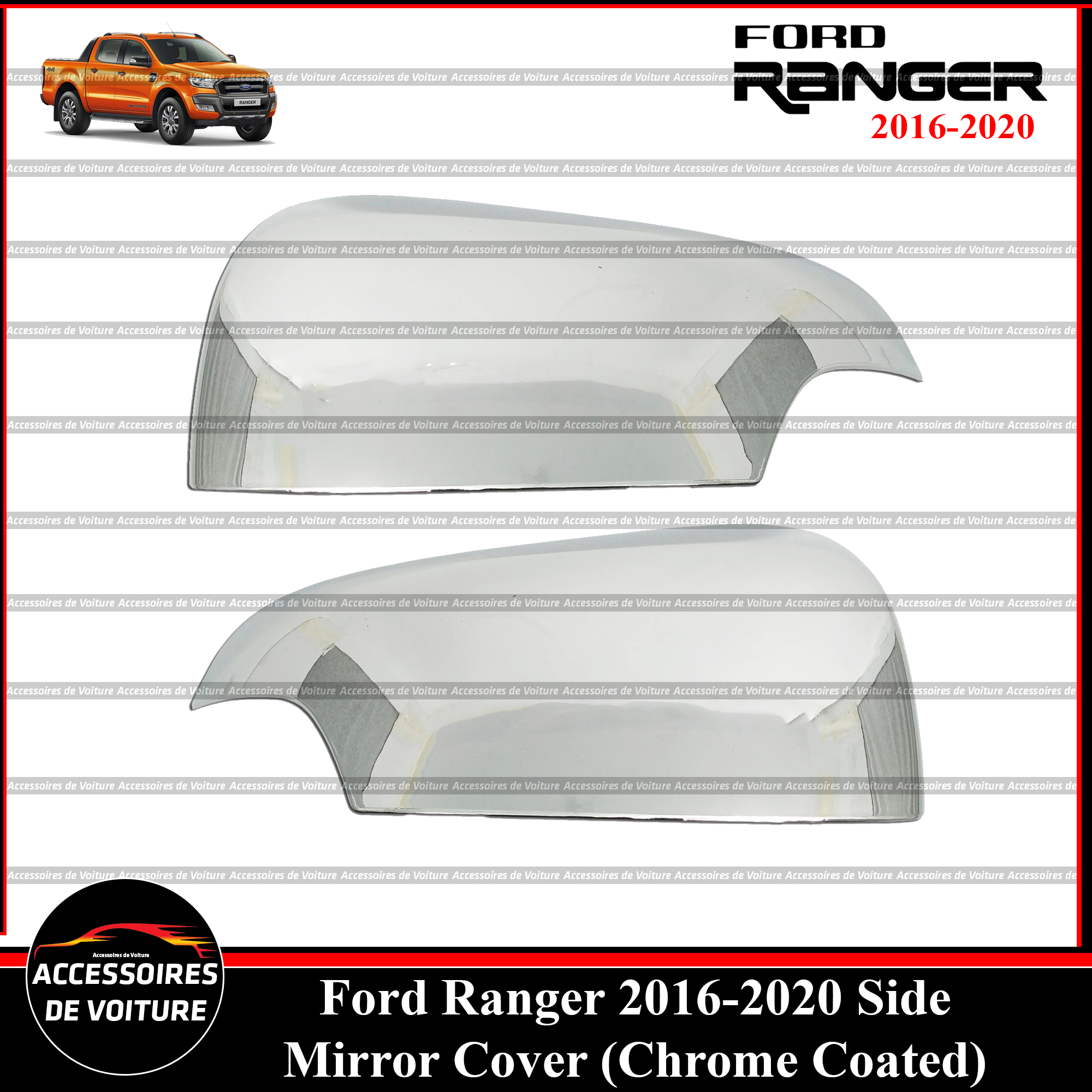Ford Ranger 20162020 Side Mirror Cover (Chrome Coated) Lazada PH