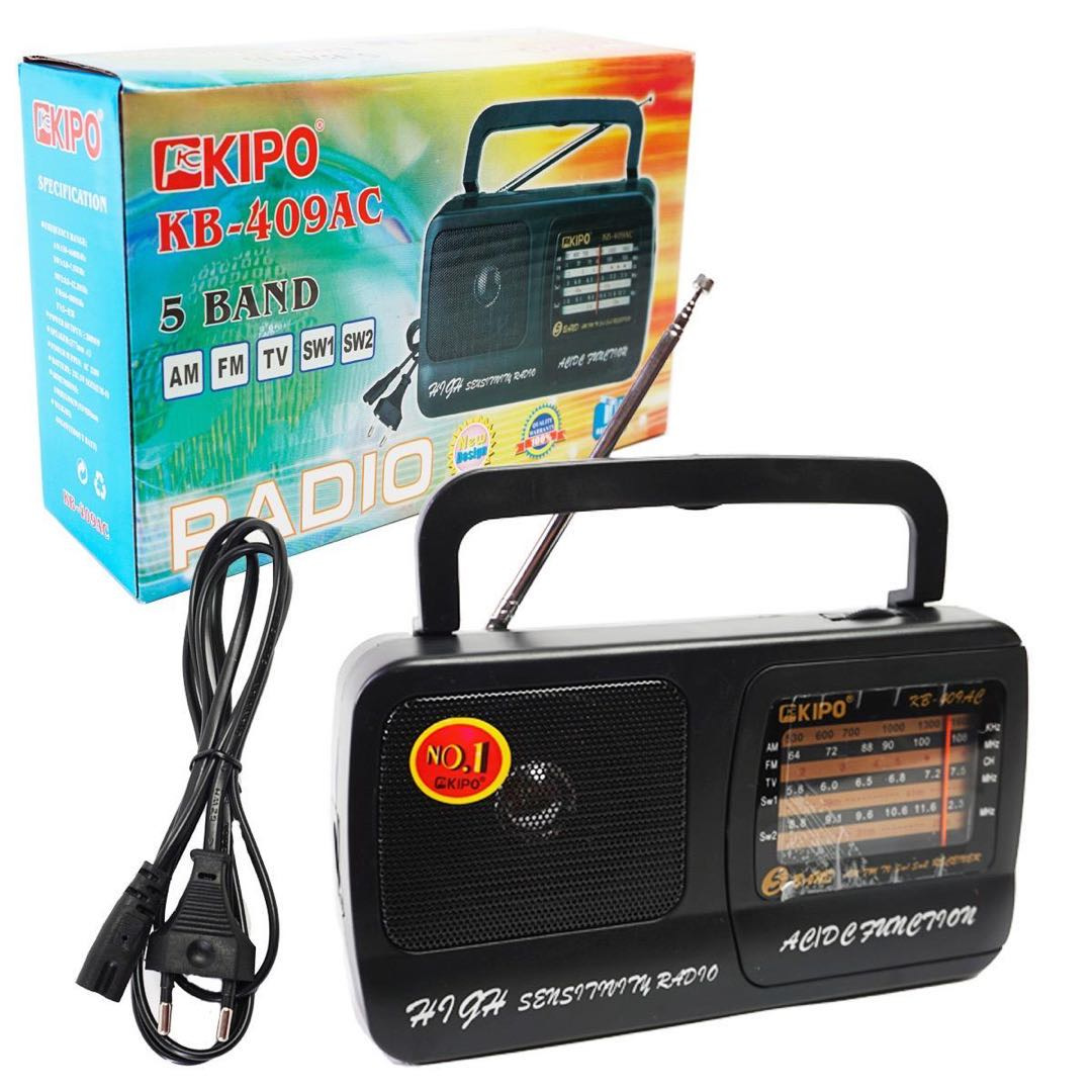 Rechargeable Transistor Radio Am/Fm/TV/SW 4 Band Original with Power