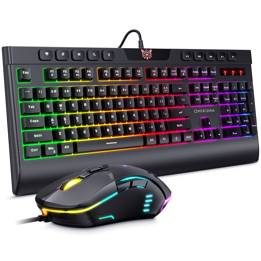 logitech the mouse ONIKUMA G21 RGB Gaming Keyboard + Cw902 RGB Gaming