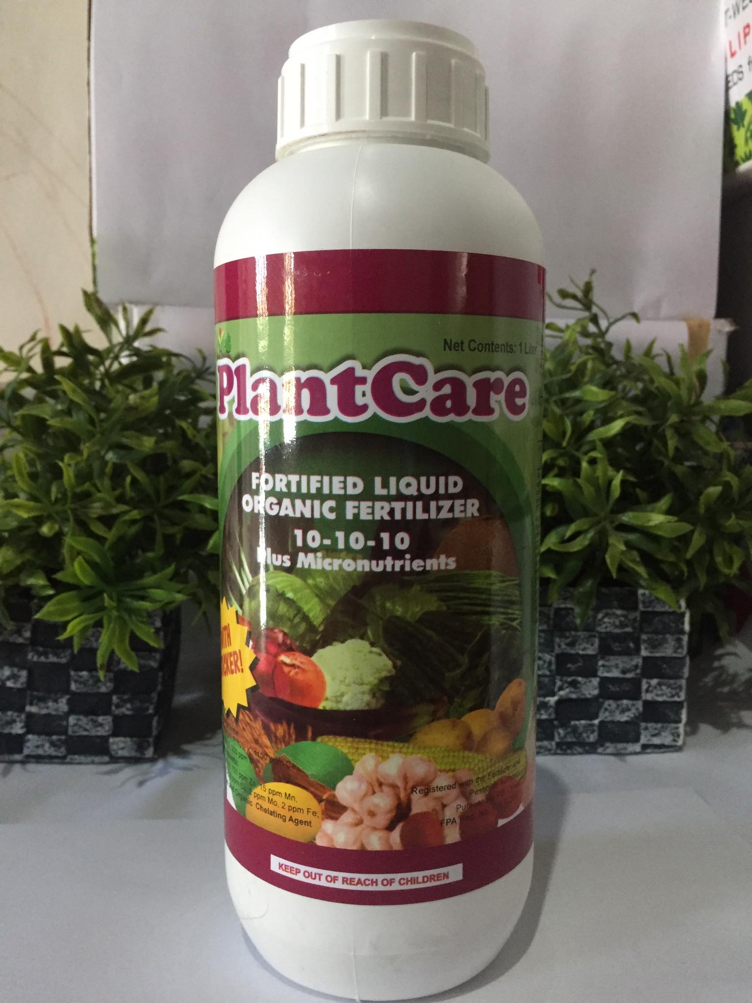 Plantcare Fortified Liquid Organic Fertilizer 101010 Plus
