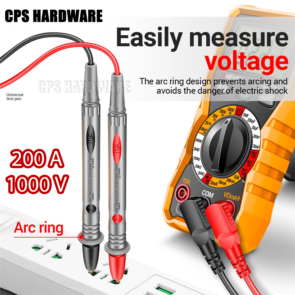 2pcs Hot Universal Digital Multimeter Multi Metertest Lead Probe Wire Pen Cableuniversal