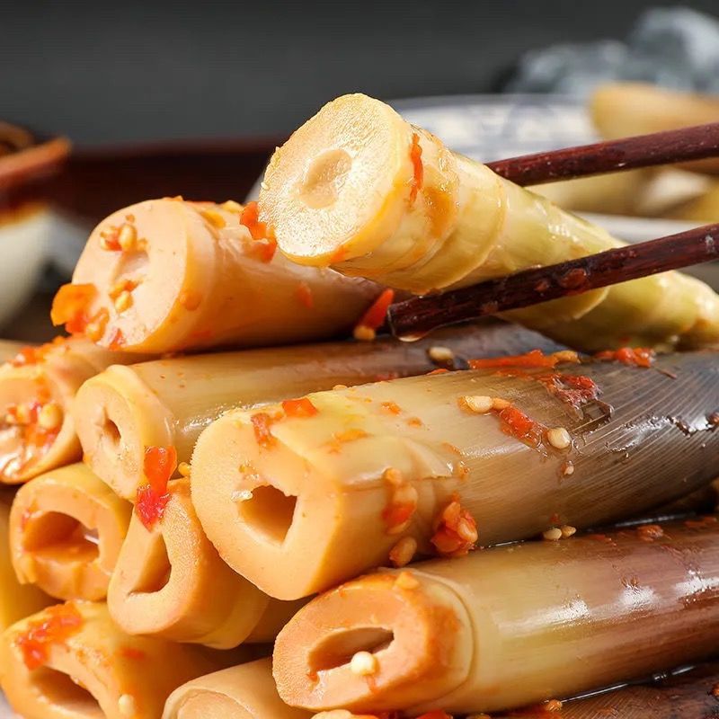 XUPAI 2022 Fresh Handpeeled Bamboo Shoots Douyin Net Red Bamboo Shoots Open Bag Readytoeat