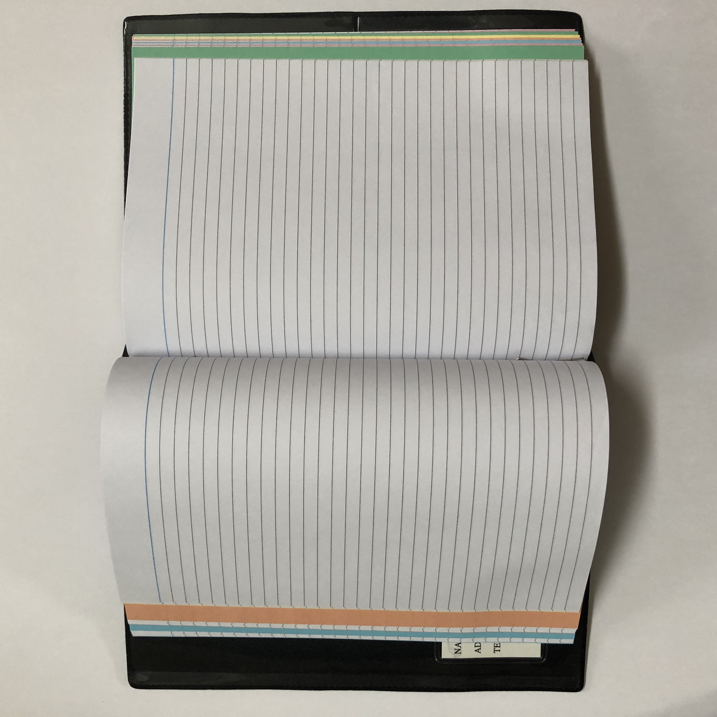 Clip binder store notebook