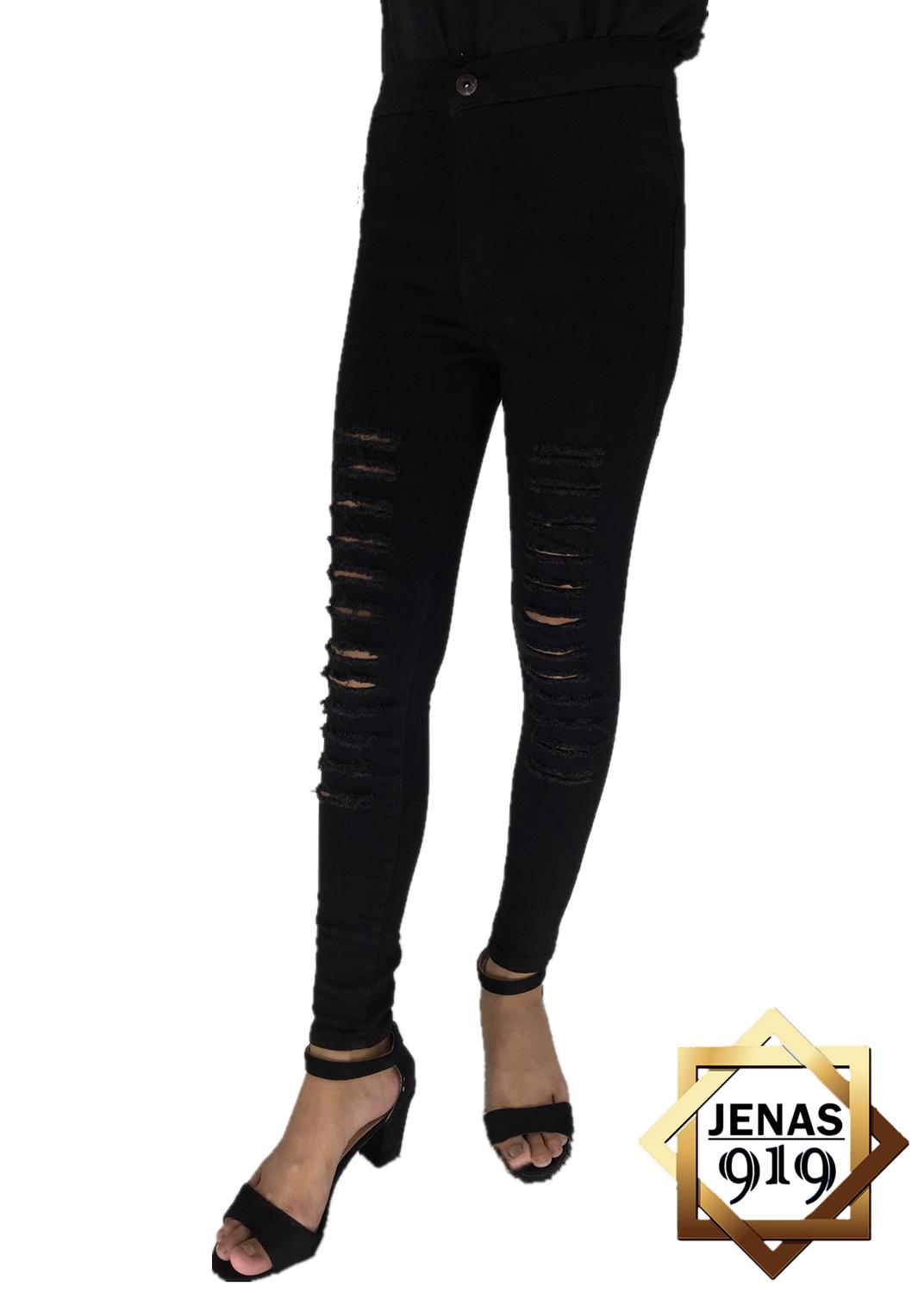 black ripped skinny jeans womens