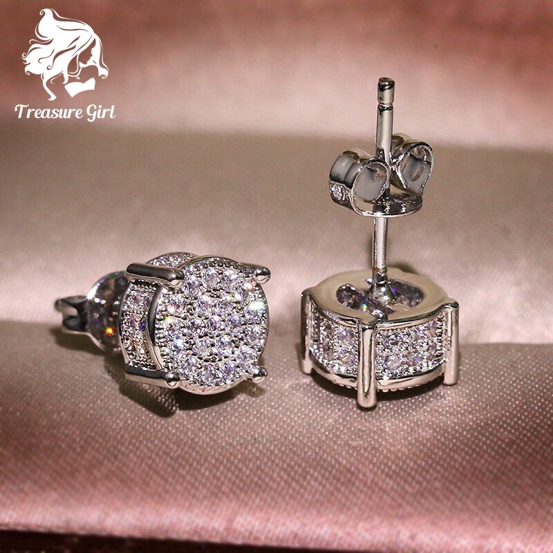 White Gold Diamond Earrings - Poh Kong-sgquangbinhtourist.com.vn