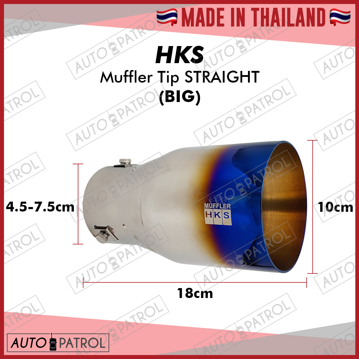 HKS Muffler Tip Big Universal Burnt Tip Straight ( B022 ) Lazada PH
