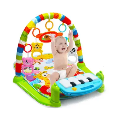 [COD]+Baby Play Mat, Large Baby Game Pad Music Pedal Piano Music Fitness Rack Crawling Mat