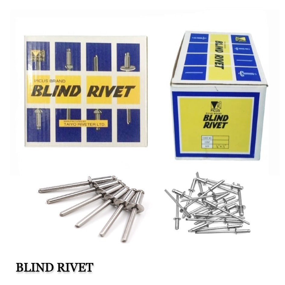 Sunrise BLIND RIVETS/LOW PRICE / 1/8x1/2, 5/32x1/2 PER BOX Lazada PH