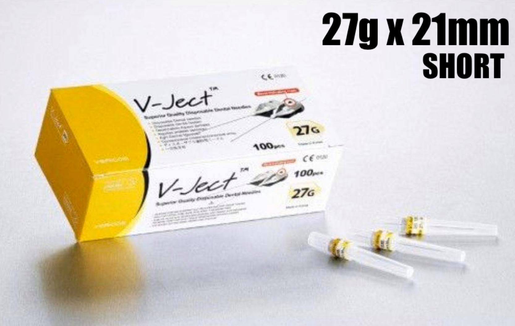VJect™ Disposable Dental Needles (27g x 21mm) Short Lazada PH