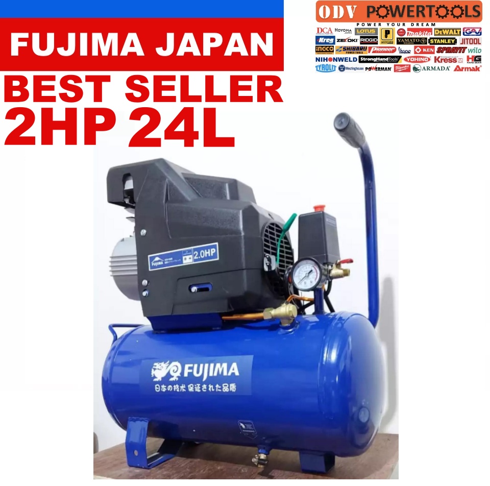 Fujima Japan Air Compressor 2HP 24Liters ODV POWERTOOLS Lazada PH