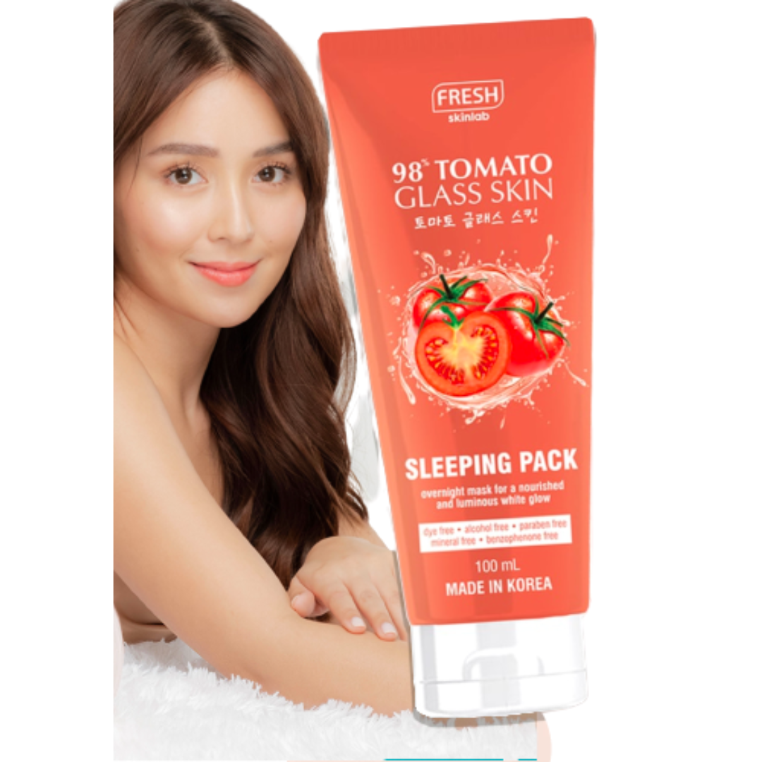 🌸ORIGINAL Fresh Tomato Glass Skin Sleeping Pack 100ml🔥Wake up with your