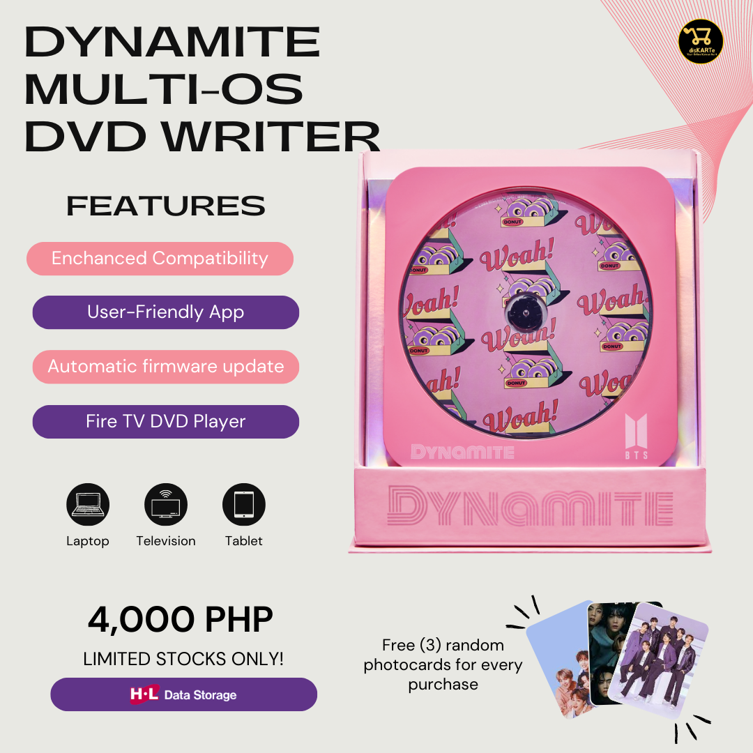 BTS Dynamite Multi-OS DVD Writer | Lazada PH