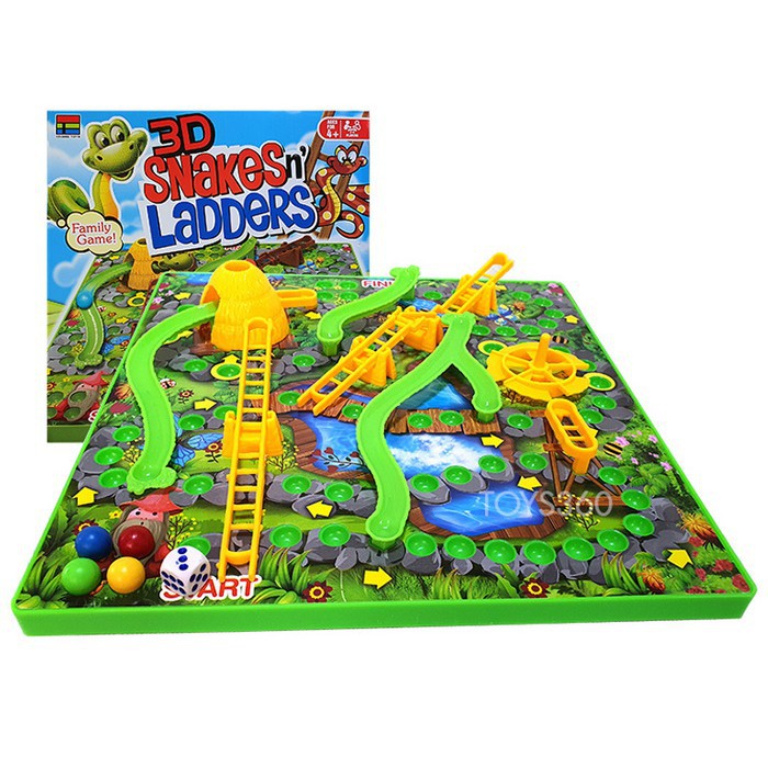 flash sales 3D Snake n' Ladders The 3D Games of Ups and Downs (Family Game) Lazada PH