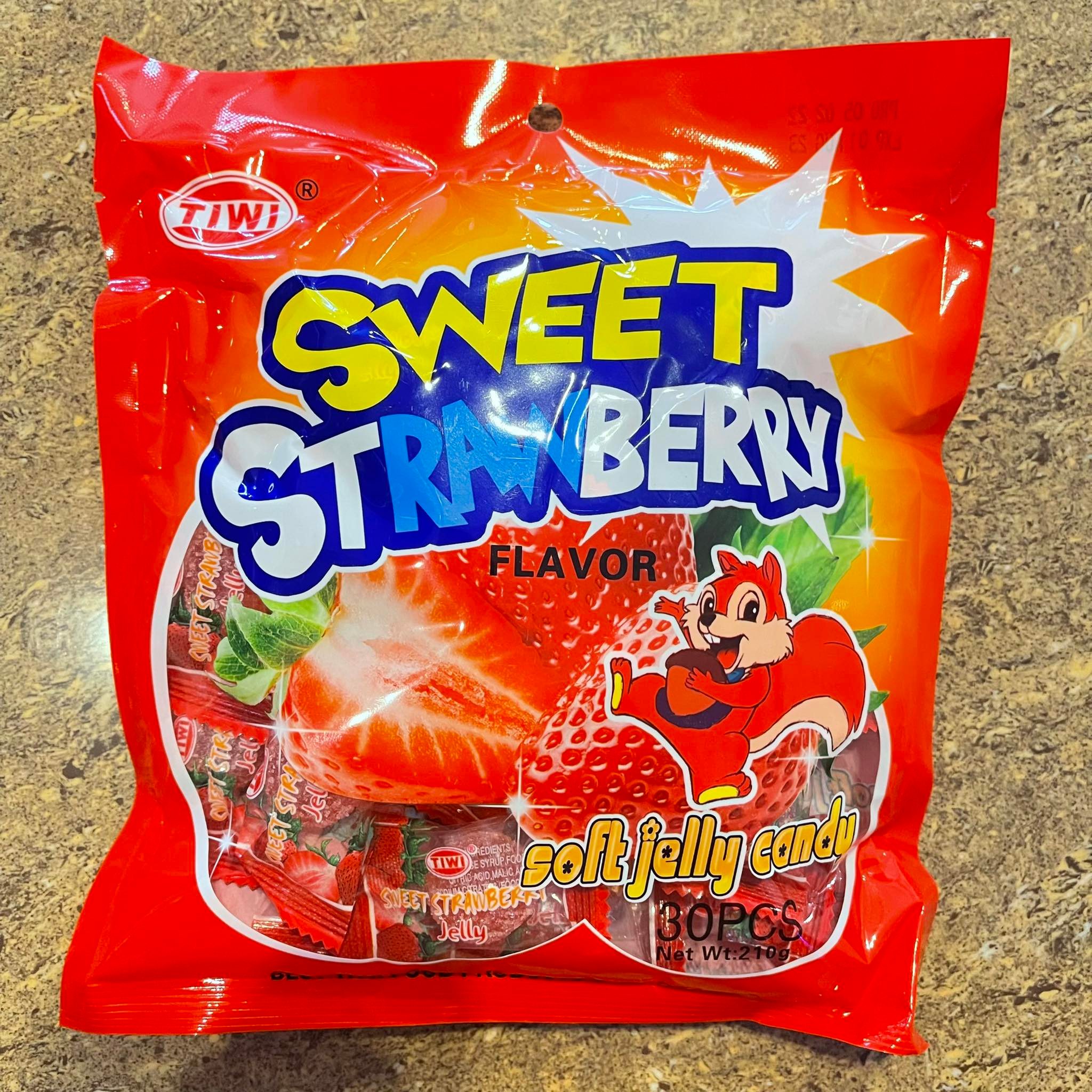 Tiwi Strawberry Soft Jelly Candy, 210g 