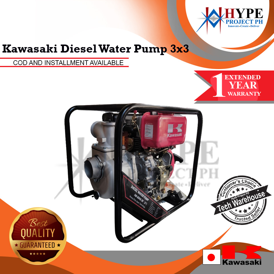 Kawasaki Diesel Water Pump 3x3 | Lazada PH