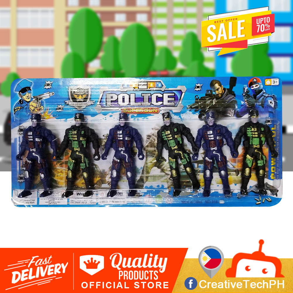 Police Action Figures Toys for Kids by Creative Tech Lazada PH