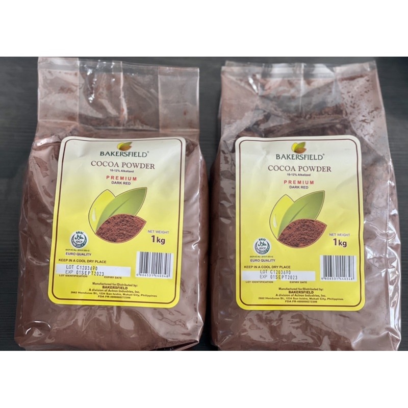 BAKERSFIELD COCOA POWDER PREMIUM DARK RED/Expiration Date AUGUST 2024