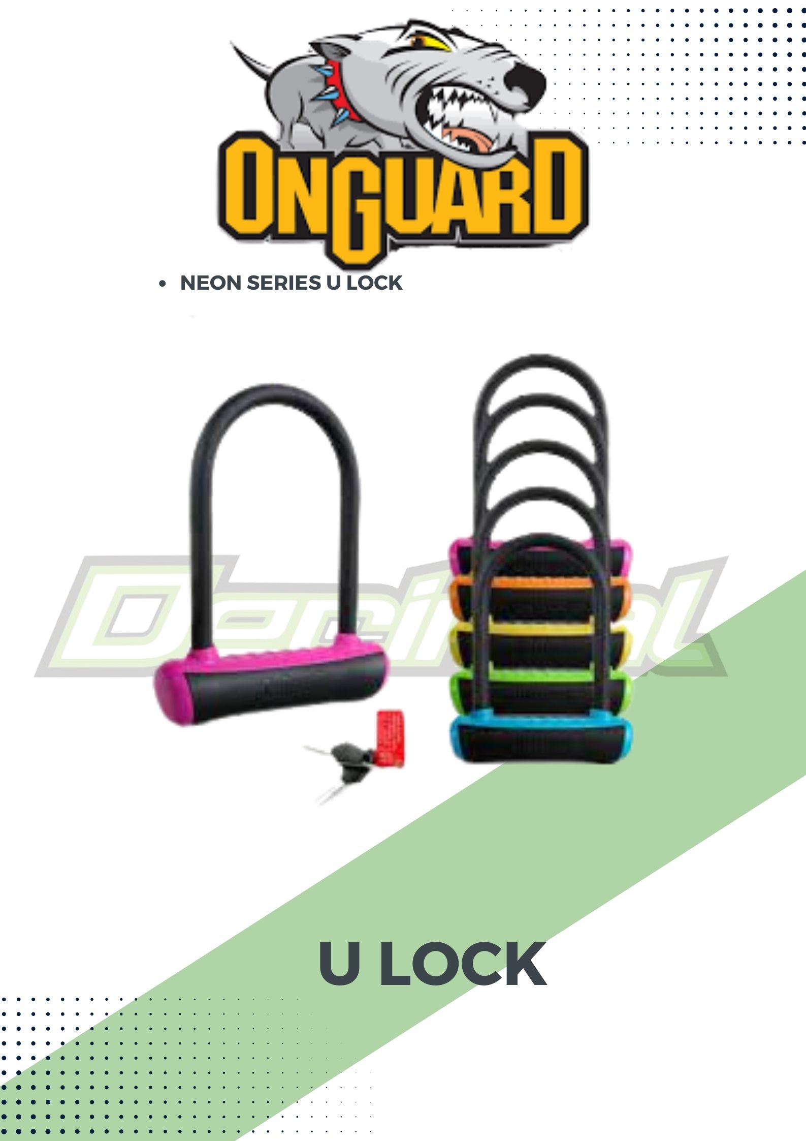 Candado U-Lock ONGUARD NEONS 