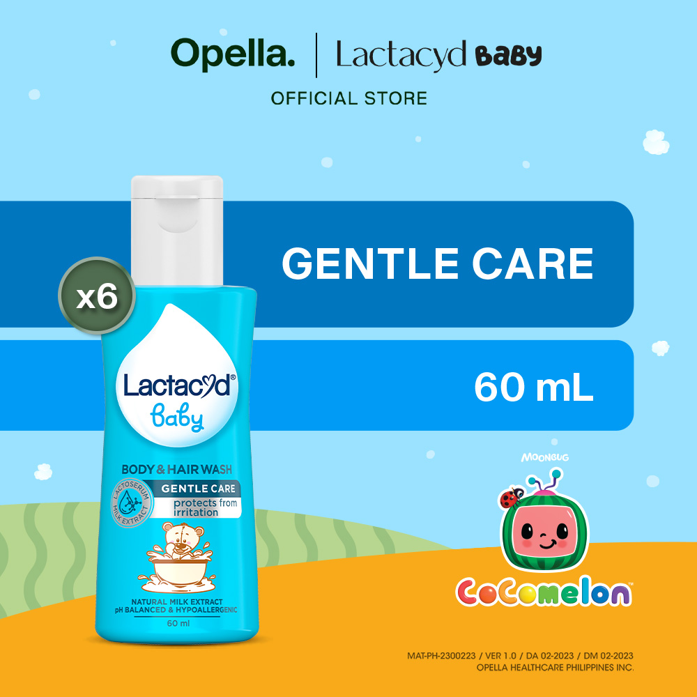 Lactacyd Baby Gentle Care 2in1 Body Wash and Hair Shampoo 60mL